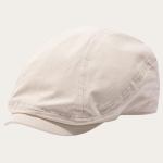 Casquette gavroche coton uni beige