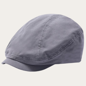 Casquette gavroche coton uni gris