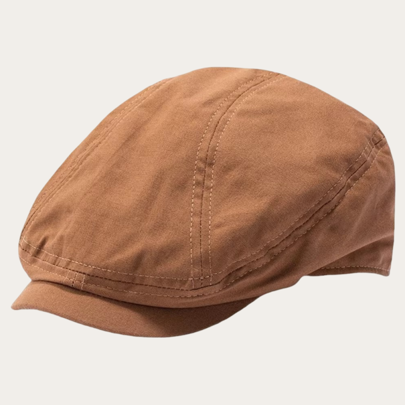 Casquette gavroche coton uni marron
