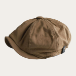 Casquette gavroche coton uni marron
