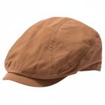 Casquette gavroche coton uni marron studio