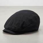 Casquette gavroche coton uni noir studio
