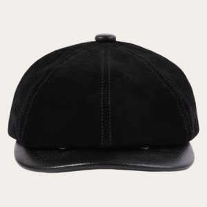 Casquette gavroche daim noir
