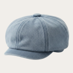 Casquette gavroche denim lavé bleu clair enfant 8 panneaux