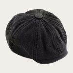 Casquette gavroche denim lavé noir enfant 8 panneaux