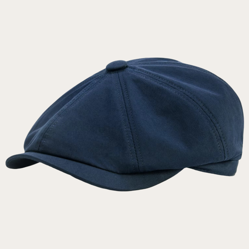 Casquette gavroche enfant bleu marine uni coton