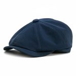 Casquette gavroche bleu marine uni enfant fond blanc