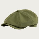 Casquette gavroche vert militaire enfant fond blanc
