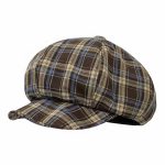 Casquette gavroche femme tissu carreaux studio