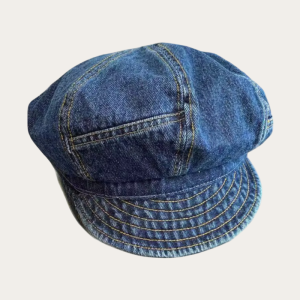 Casquette gavroche adulte denim bleu moyen