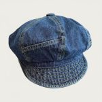 Casquette gavroche denim bleu moyen studio