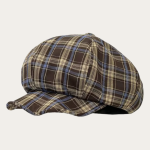 Casquette gavroche femme tissu carreaux