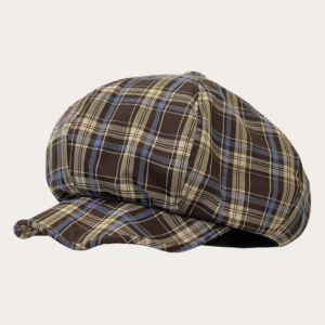 Casquette gavroche femme tissu carreaux