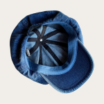 Intérieur casquette gavroche jean bleu moyen délavé