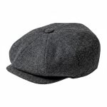 Casquette gavroche laine chevrons gris studio