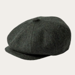 Casquette gavroche laine chevrons vert