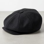 Casquette gavroche laine noir studio