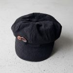 Casquette gavroche velours vintage noir studio